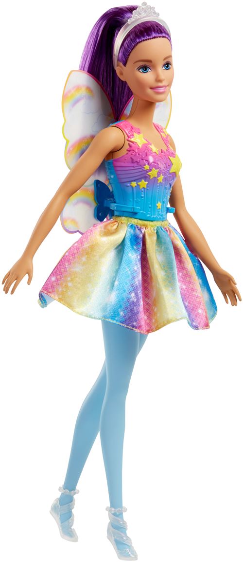 Barbie Dreamtopia poupée Princesse de Rêves avec robe brillante à motifs  arc-en-ciel, fournie avec brosse et accessoires, jouet pour enfant, GFR45