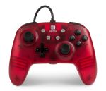 PowerA Enhanced Wired Controller - Manette de jeu - filaire - rouge givré - pour Nintendo Switch