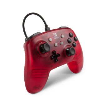 PowerA Enhanced Wired Controller - Manette de jeu - filaire - rouge givré - pour Nintendo Switch