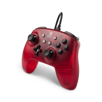 PowerA Enhanced Wired Controller - Manette de jeu - filaire - rouge givré - pour Nintendo Switch