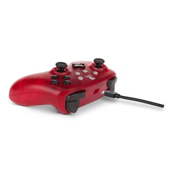 PowerA Enhanced Wired Controller - Manette de jeu - filaire - rouge givré - pour Nintendo Switch