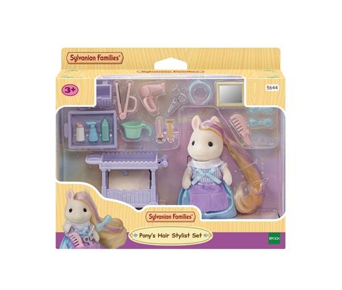 Playset Sylvanian Families La Fille Poney Et Son Kit De Coiffure