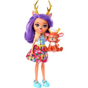 Coffret enchantimals poupée bree lapin et twist + accessoires