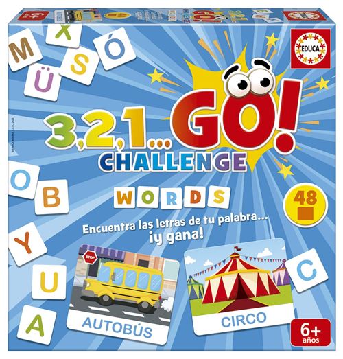 Jeu classique Educa 3,2,1 Go! Challenge Words