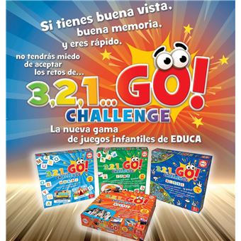Jeu classique Educa 3,2,1 Go! Challenge Words
