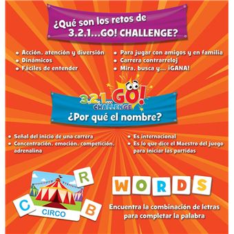 Jeu classique Educa 3,2,1 Go! Challenge Words