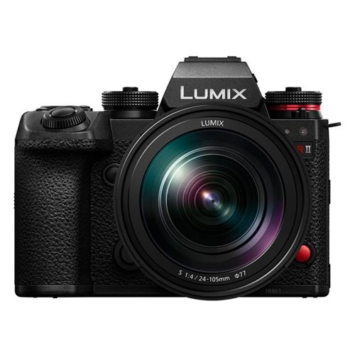 Kit Appareil photo hybride Lumix S1RII Noir + Optique 24-105 mm