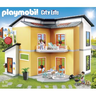 Extension d'étage de maison moderne playmobil