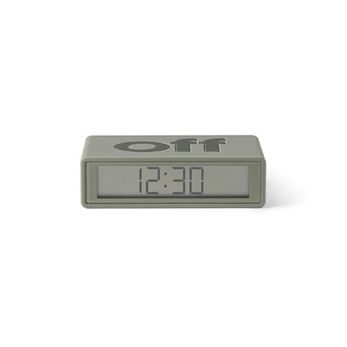 Radio Réveil de voyage réversible LCD Lexon Flip Travel Deco Gris