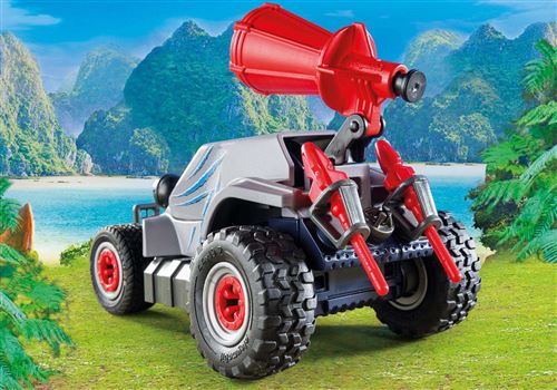 Set Playmobil Bandit Avec Tricératops - Dinosaure Et Base, Occasion
