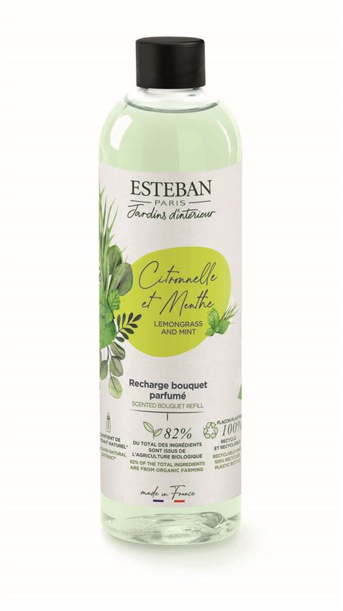 Recharge bouquet parfumé Esteban Citronnelle menthe 250 ml