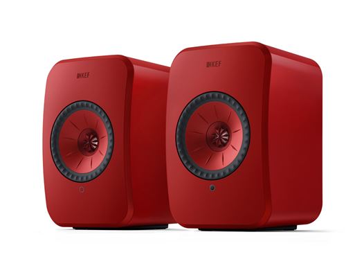 Enceintes connectées Hi-Fi KEF LSX 2 Rouge Vendues par paire