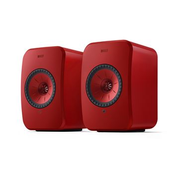 Enceintes connectées Hi-Fi KEF LSX 2 Rouge Vendues par paire