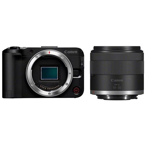 Appareil Photo Hybride Canon Eos R50 V Noir+ Objectif Zoom Rf-S 14-30 Mm F4-6.3 Is Stm Pz