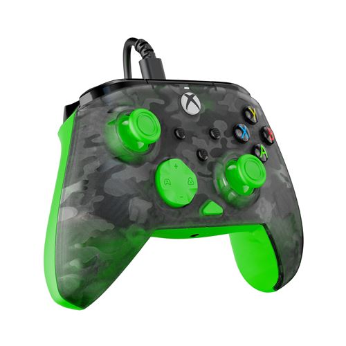 Manette filaire Turtle Beach Rematch Core Camo Noir et Vert pour Xbox Series XS Xbox One et PC