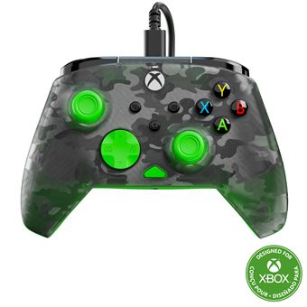 Manette filaire Turtle Beach Rematch Core Camo Noir et Vert pour Xbox Series XS Xbox One et PC
