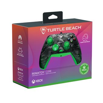 Manette filaire Turtle Beach Rematch Core Camo Noir et Vert pour Xbox Series XS Xbox One et PC