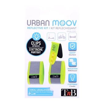 Pack d'accessoires réfléchissants T'n'B Urban Moov Jaune