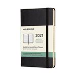 Agenda 2021 semainier Moleskine Rigide petit format Noir