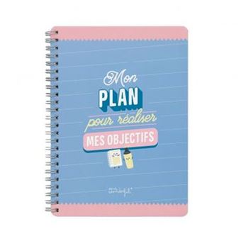 Cahier petit format Mr. Wonderful Mon plan pour réaliser mes objectifs