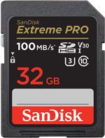 SanDisk Extreme Pro - Carte mémoire flash - 32 Go - Video Class V30 / UHS-I U3 / Class10 - SDHC UHS-I