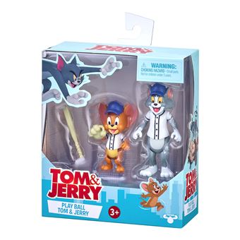 Pack de 2 figurines Tom et Jerry baseball 8 cm