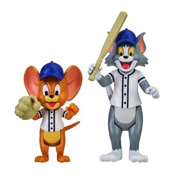Pack de 2 figurines Tom et Jerry baseball 8 cm