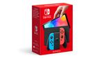 Nintendo Switch (modèle OLED) avec manettes Joy-Con bleu néon / rouge néon