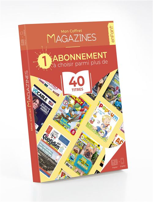 Coffret Cadeau Magazines 1 abonnement magazine enfant