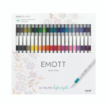 Coffret de 40 Feutres Uniball Emott