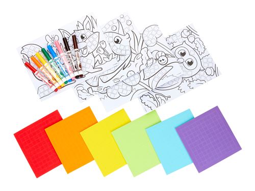 Djeco Coffret mosaïque enfants - 4 pièces - Dessin & peinture - Rue du Commerce