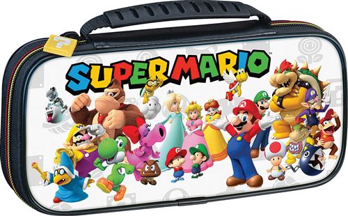 Nacon Noir Pochette De Transport Deluxe Officielle Super Mario Nns3b Pour Nintendo Switch