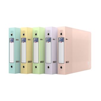 Classeur à anneaux Oxford School Life A5 Paysage Dos 30 mm Modèle aléatoire - 1