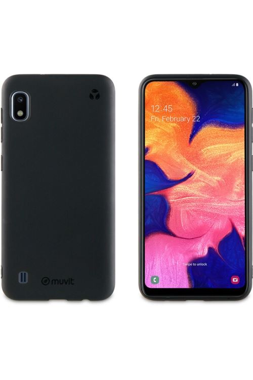 Coque écoresponsable Muvit For Change RecycleTek Noir pour Samsung Galaxy A10