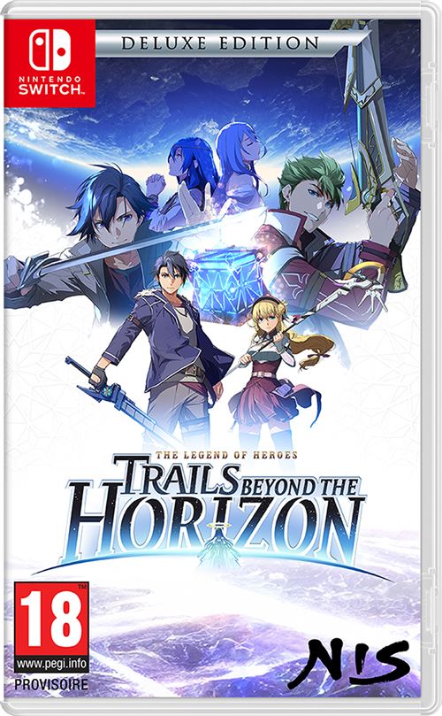 Pochette avant du jeu The Legend of Heroes Trails Beyond The Horizon Deluxe Edition Nintendo Switch