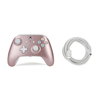 Manette Xbox One PowerA filaire Or Rose