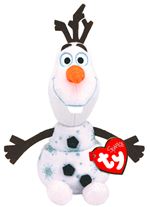 Peluche Ty Beanie Boo's La reine des neiges Olaf Petit