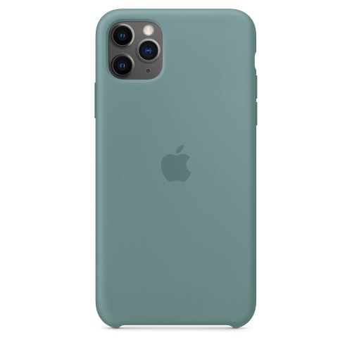 Coque en silicone Vert cactus Apple pour iPhone 11 Pro Max