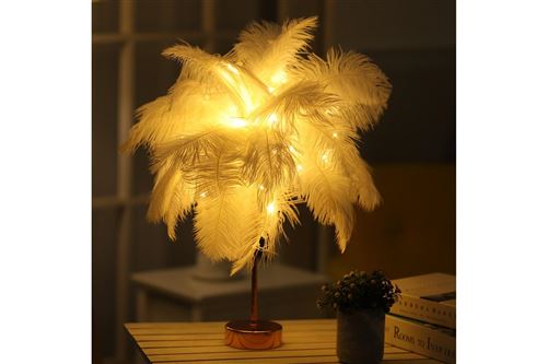 GENERIQUE - Lampe de bureau LED - Avec abat-jour et télécommande - Blanc - Image 2