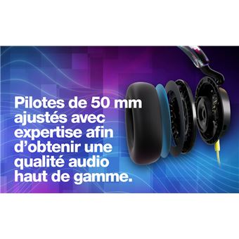 Casque gaming filaire Skullcandy Slyr Multiplateforme Noir et Rose