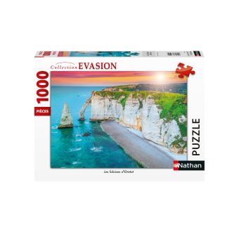 Puzzle 1000 pièces Nathan Les falaises d'Etretat