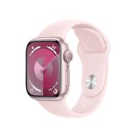 Apple Watch Series 9 GPS Boîtier en Aluminium Rose de 41 mm avec Bracelet Sport Rose Pâle M/L
