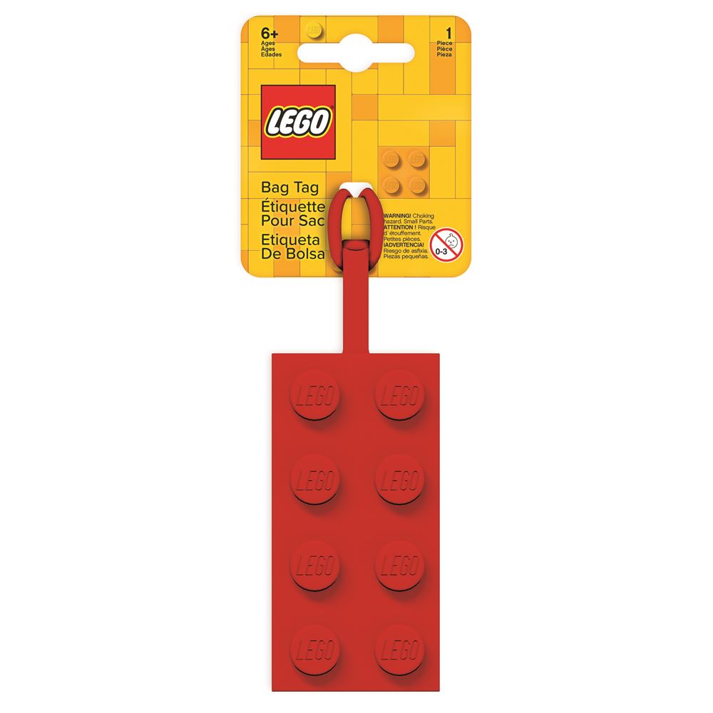 Etiquette de voyage LEGO® Rouge - Etiquette de voyage