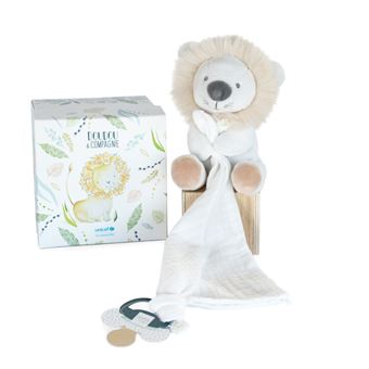 Unicef pantin avec doudou attache-sucette Doudou et Compagnie Lion