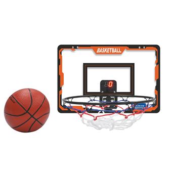 Mini Panier De Basket Enfant Avec Tableau électronique – 4 Balles Incluses – Montage Porte Sans Perçage – Pour Chambre, Bureau