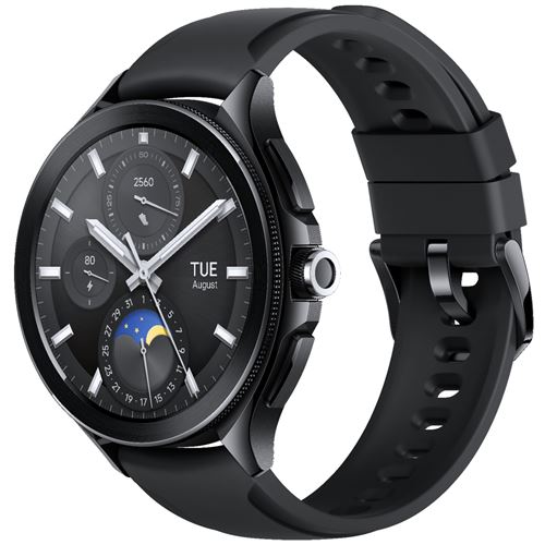Montre connectée Xiaomi Mi Watch 2 Pro Bluetooth 46 mm Noir avec bracelet caoutchouc Noir