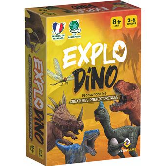 Jeu d’ambiance Gigamic ExploDino Découvrons les Créatures Préhistoriques