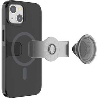 Coque iPhone 13 Compatible MagSafe avec Popgrip Slide Popsockets Noir