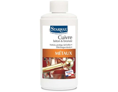 Nettoyant spécial cuivre laiton et bronze Starwax 250 ml