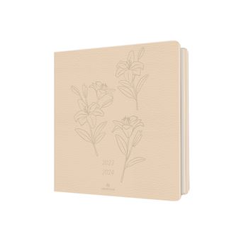 Agenda scolaire semainier Oberthur 2023 2024 PEFC 16 x 16 cm S/S Summerside Nude